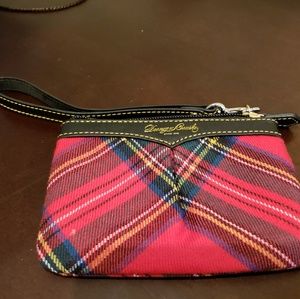Dooney & Bourke Red Tartan Wristlet